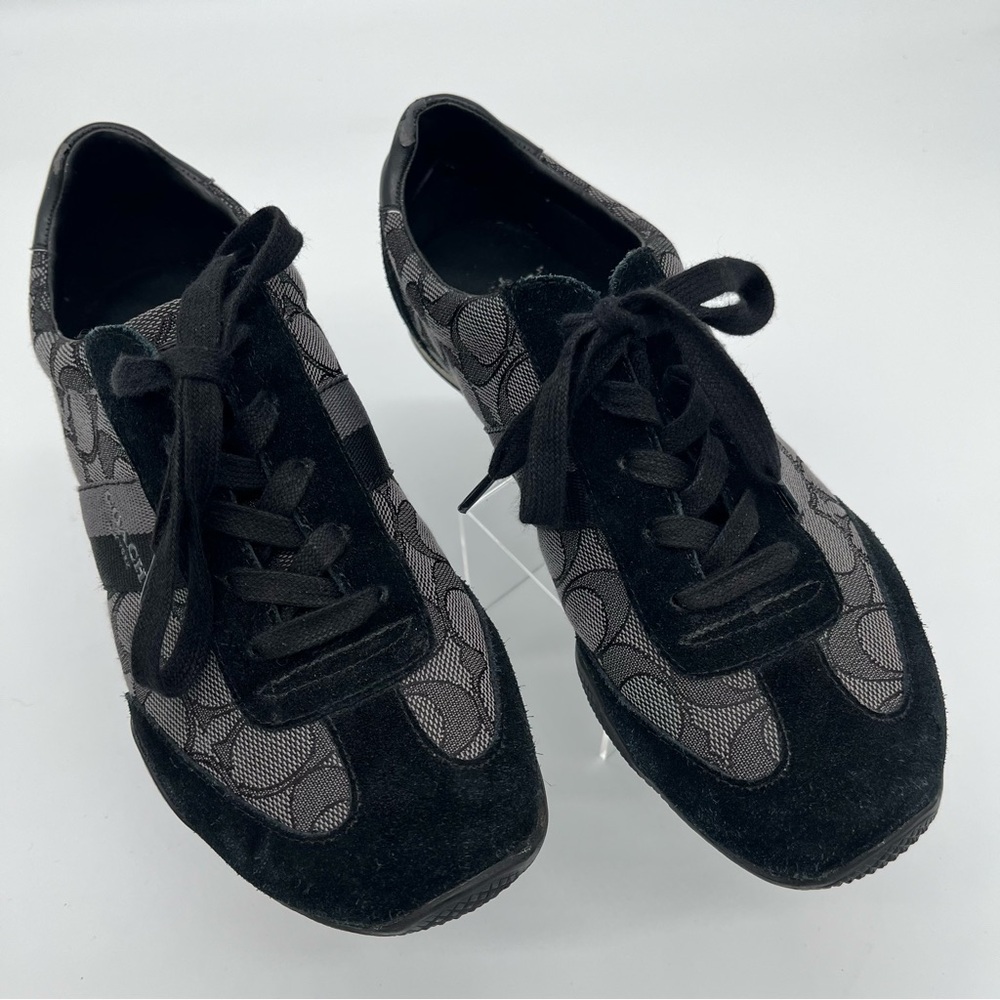 Coach Black and Gray Kelson Sneaker - Women 7B - Picture 2 of 9